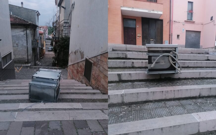 Lanciano un elettodomestico giù per le scale, cresce la preoccupazione dei cittadini: non è l’unico caso