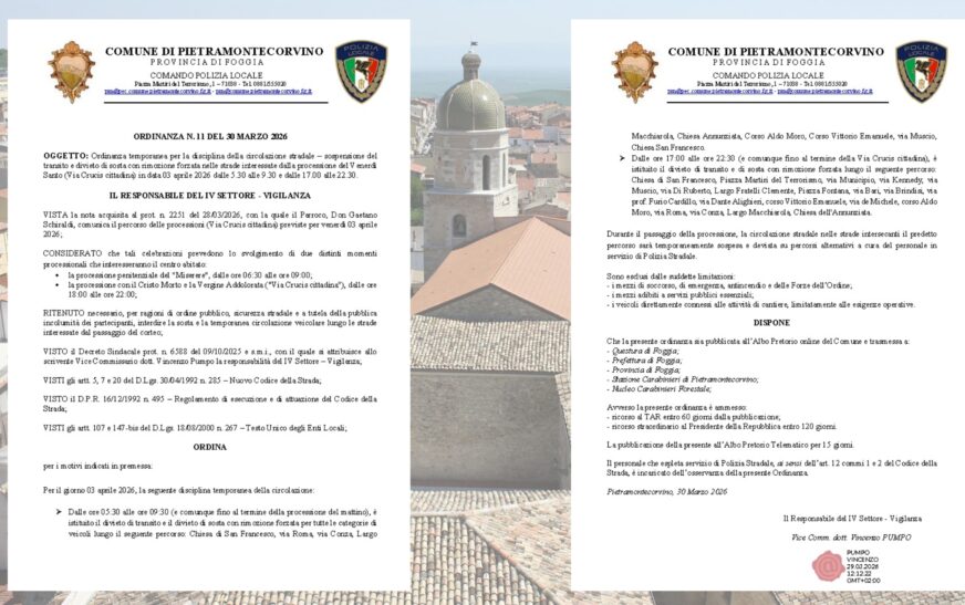 Furti di rame, ordona ecc